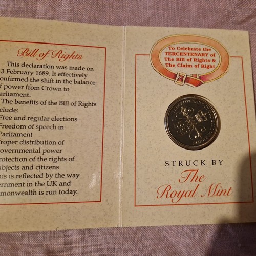 1989 commemorative coin - £2,