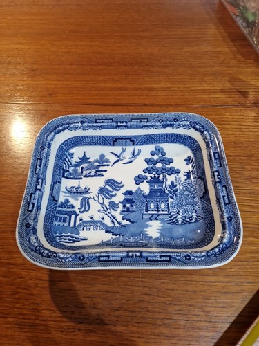 Wedgewood blue willow - blue, pattern