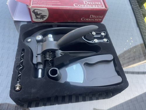 Deluxe lever corkscrew wine - lever,