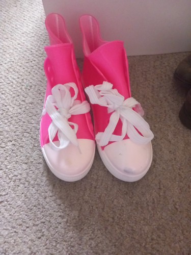 Ladies pink ankle lace up - ladies,