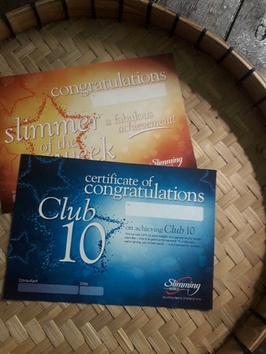 Slimming world certificates - slimming,