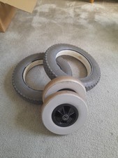 Wheelchair Invacare Mirage Front Wheels and Solid Rear Tyres