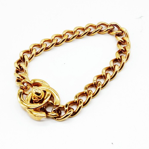 Chanel turn lock bracelet - lock, gold