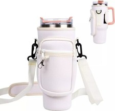 Water Bottle Bag for Stanley Cup 40oz Insulated Sleeve Cup Holder w/Strap Travel