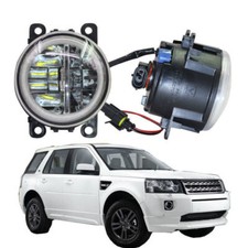 LED Fog Light + Angel Eye Rings DRL Fit For Land Rover Freelander 2 2006-2014
