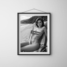 Black and White Beach Fine Art