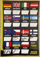 SPEEDWAY OF NATIONS TORUN 30/9-4/10/25 A3 GLOSSY POSTER HAND SIGNED BY 20 RIDERS