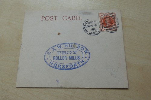 1898 post card leeds - 1898, mail