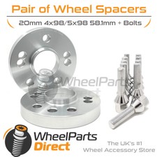 Wheel Spacers (2) & Bolts 20mm
