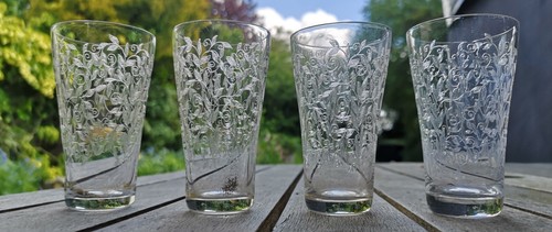 Set antique etched leaves - set, of