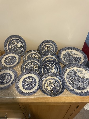 Set vintage blue old - vintage,