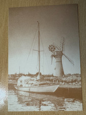 Vintage postcard Turf Fen Wind