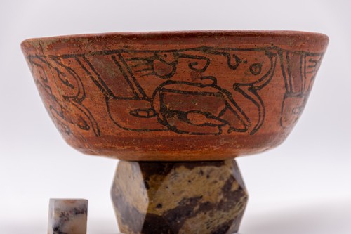 Large mayan bowl mesoamerica - mayan,