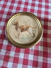 Rare Commissioned Painting Of Golden Retriever By Artist Lesley Anne Ivory