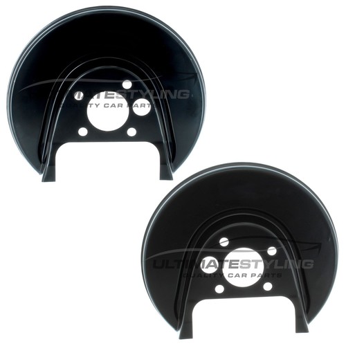 Rear brake disc dust - rear, shields
