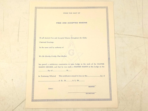 Masonic lodge master mason - lodge,
