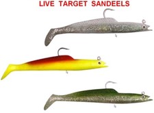 RON THOMPSON LIVE TARGET SAND EELS PREDATOR SEA FISHING LURES BASS COD POLLOCK