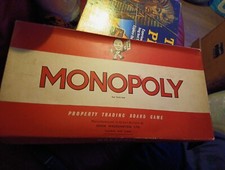 John Waddingtons Monopoly Vintage Circa 1960’s Retro Board Game Incomplete Parts