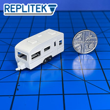 N Gauge Twin Axle Caravan