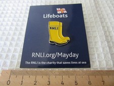 RNLI Wellington boots pin