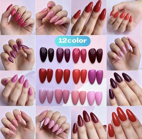 288pcs almond shape red - red, series
