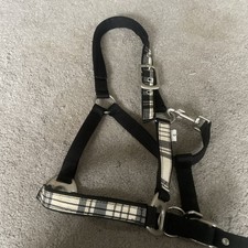 BNWOT Headcollar Black/white check in  Cob size.
