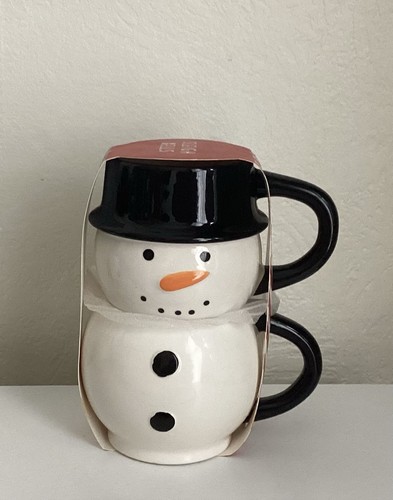 Snowman mug stack - snowman,