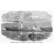 Steam Boat Collision on the