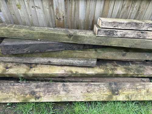 Scrap timber railway - timber,