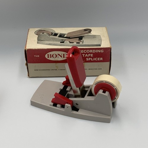 Bond recording tape splicer - recording,