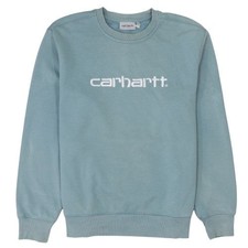 Carhartt Men's Blue Logo Crew