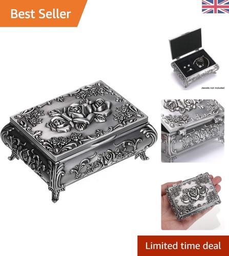 Chic antique jewelry box with - antique,