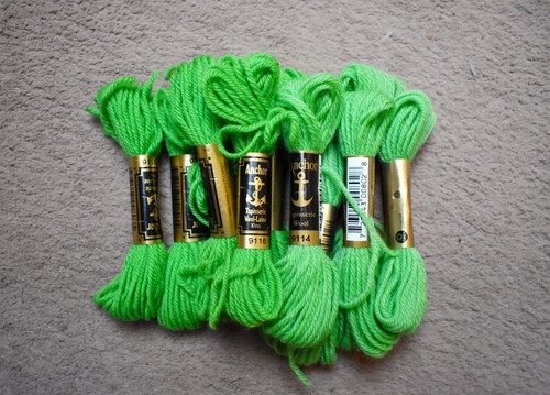 Green anchor tapestry - anchor,