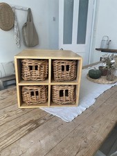 Wicker Basket Storage Unit Drawer Organiser