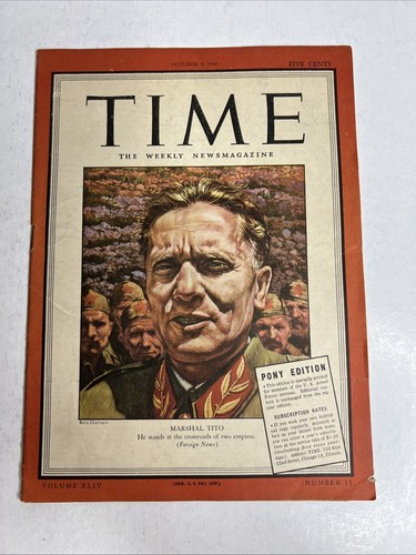 Time magazine october 1944 - october,