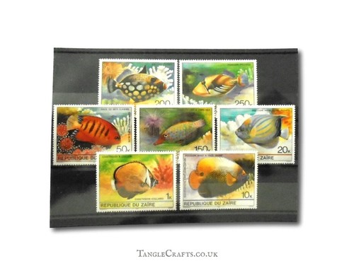 Fish postage stamps unused - stamps,,