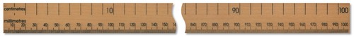 Metre wooden ruler - metre,