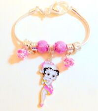 Christmas Betty Boop Charm Bracelet 21 cm Silver plated with 5 charms +Gift Bag
