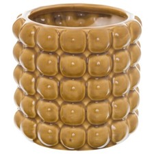 Ochre Orange Bubble Vase