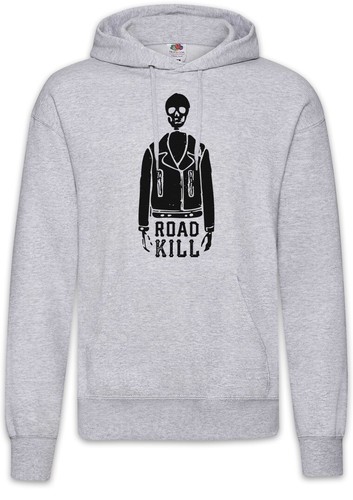 Road kill skeleton - road, hoodie