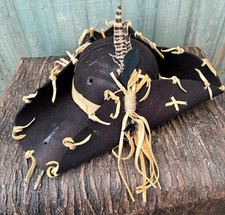 Unisex Black Distressed