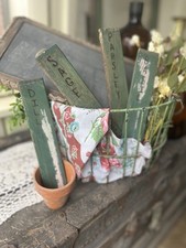 Handmade garden markers - handmade,