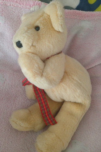 Mothercare golden teddy - golden, bear