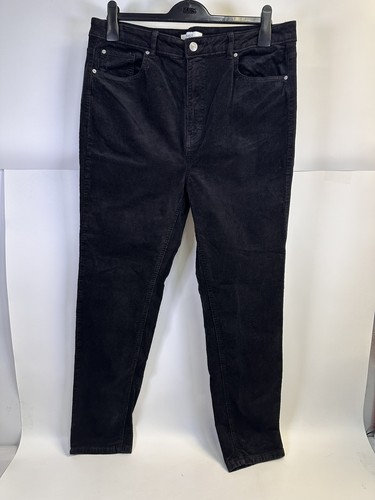 Womens black corduroy - m&s,