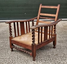 An Antique 1930's Oak Barley