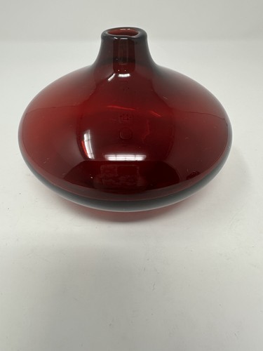 Red bud vase small - vase, oval