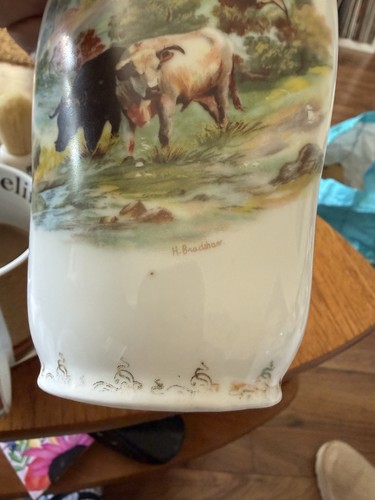 Vintage twin handled porcelain - vintage,