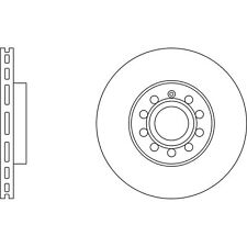 2x Brake Discs Vented For VW
