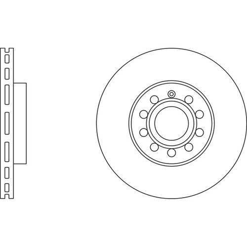 Brake discs vented for vw - brake,