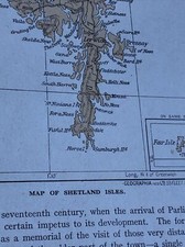 1923: Map Of County Shetland